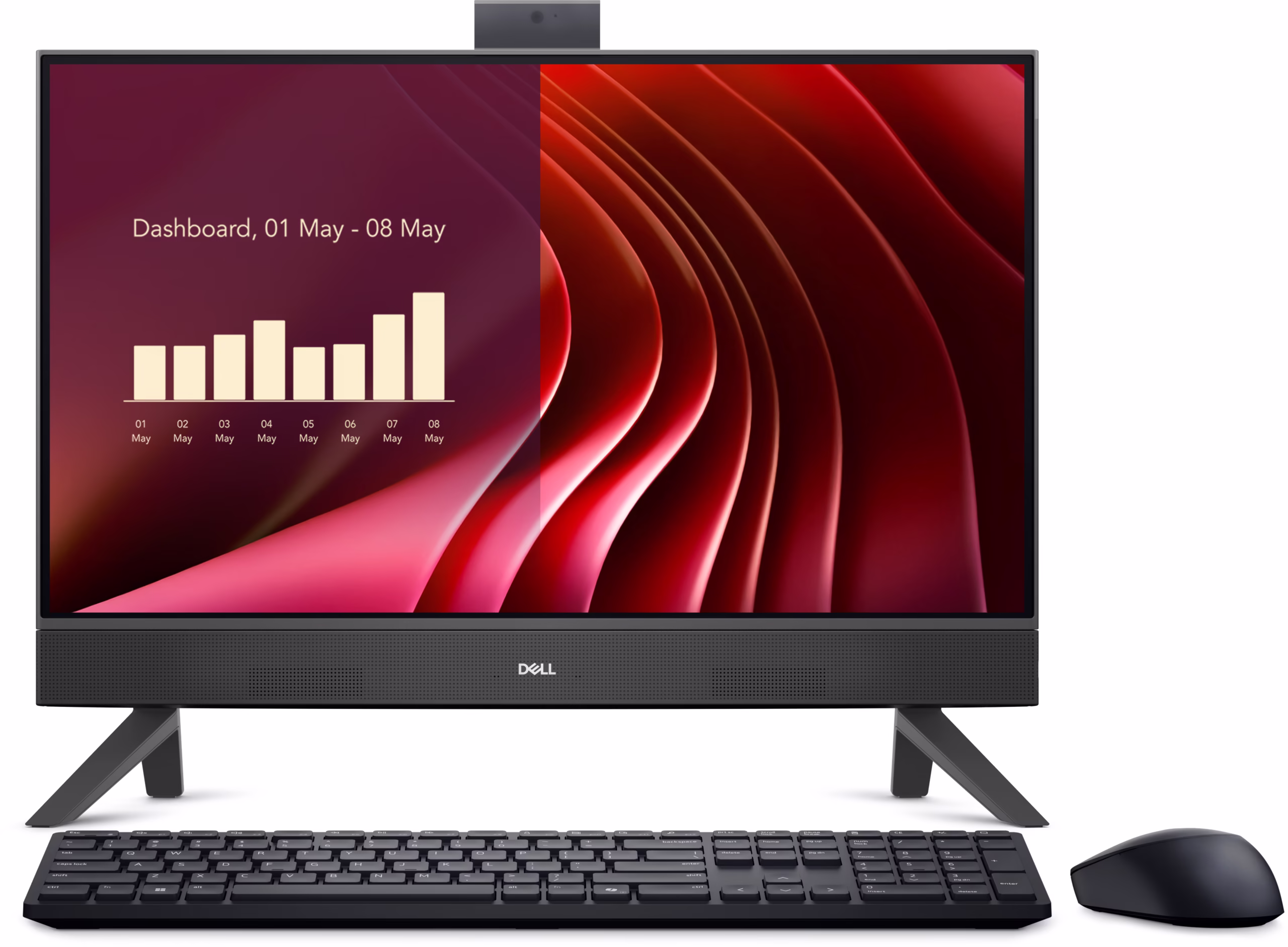 Dell AIO 24 EC24250 Intel Core 7-150U/16GB (8GBx2) DDR5/SSD 1TB NVMe/23.8" FHD IPS Touch/Win11Home+OHS2024+M365Basic(1Y)/Dark Shadow Grey/3Y Dell Care Plus Onsite Warranty